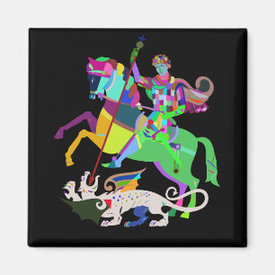 Íman Art Deco Rua George the Dragon Slayer