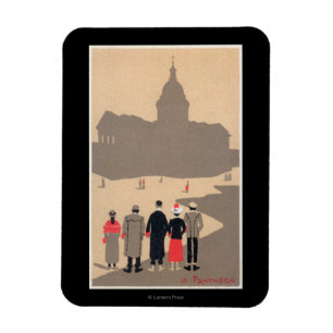 Íman Art deco SceneParis de Le Panteão, France