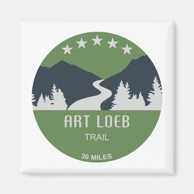 Íman Art Loeb Trail Carolina do Norte (Frente)