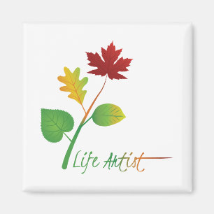Íman Art, Make Life Art: Artista da vida, com folhas, c