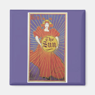 Íman Art Nouveau Antiga, Jornal New York Sun