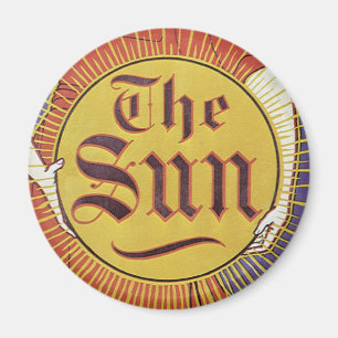 Íman Art Nouveau Antiga, Jornal New York Sun