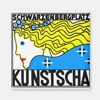 Íman Art Nouveau Art Show Fair Maiden de 1908