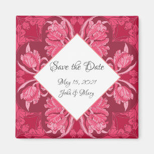 Íman Art Nouveau - Imagem Floral para "Salvar a Data!"