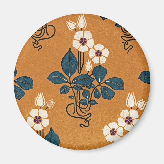Íman Art Nouveau padrão nº 7 (Frente)