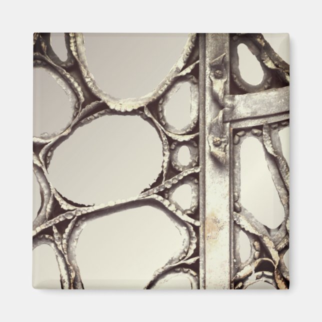 Íman Art nouveau porta de ferro antoni gaudi elegant (Frente)