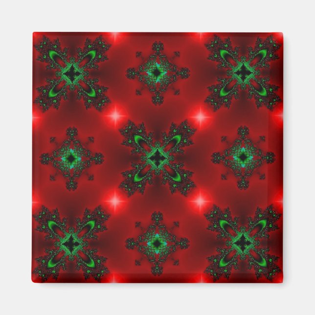 Íman Artdeco de Natal em Estilo Retroativo (Frente)