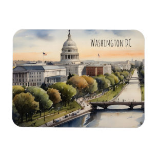 Íman Arte a aquarela Washington DC