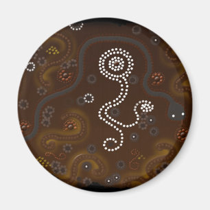 Íman Arte aborígene australiana do deserto do estilo