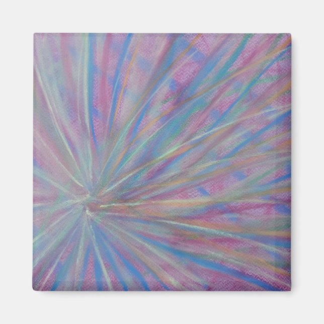 Íman Arte abstrata colorida única P36 (Frente)