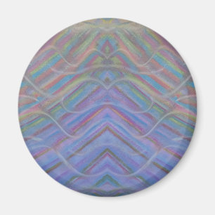 Íman Arte abstrata colorida única P40M