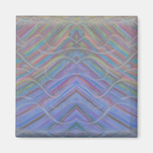Íman Arte abstrata colorida única P40M