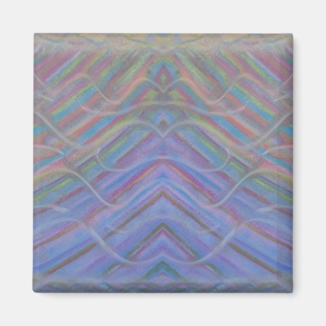 Íman Arte abstrata colorida única P40M (Frente)