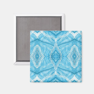 Íman Arte Abstrata de Aquarela Azul Psychomachia