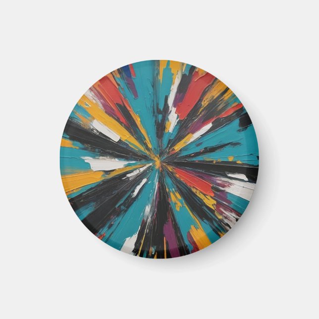 Íman Arte abstrata de IA (Frente)
