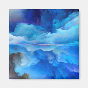 Íman Arte abstrata de nuvem colorida surr da SlipperyJo