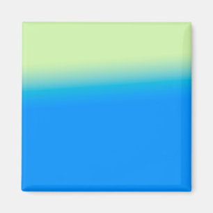 Íman arte abstrata de textura verde azul