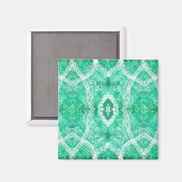 Íman Arte Abstrata em Aquarela Luz Verde