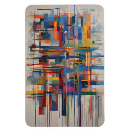 Íman Arte Abstrata Geométrica Moderna