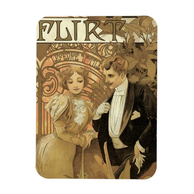 Íman Arte Antiga Biscoitos Flirt Nouveau, Alphonse Much (Vertical)
