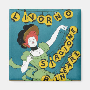 Íman Arte Antiga Modernista, Livorno Senhorita Dançando