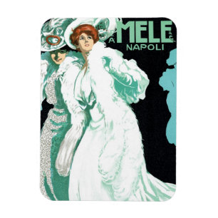 Íman Arte Antiga Modernista, Moda Italiana, Mulheres El