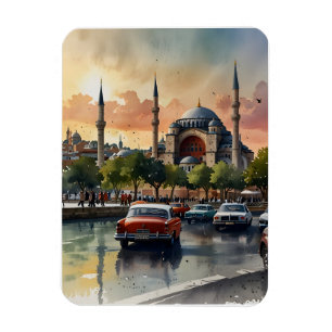 Íman Arte aquarela de Istambul