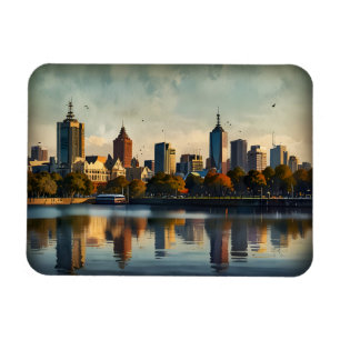 Íman arte aquarela Melbourne