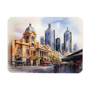 Íman arte aquarela Melbourne