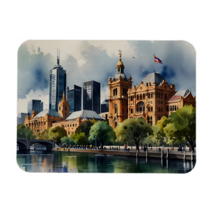 Íman arte aquarela Melbourne