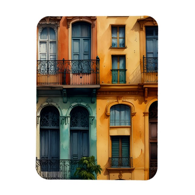 Íman Arte aquática de Buenos Aires (Vertical)