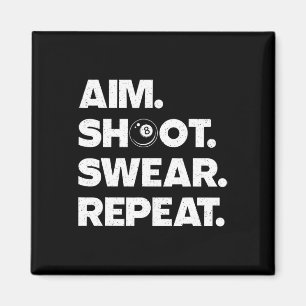 Íman Arte Billiard Engraçada Para Homens Mulheres Jogad