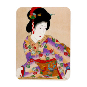 Íman Arte clássica japonesa oriental legal da senhora