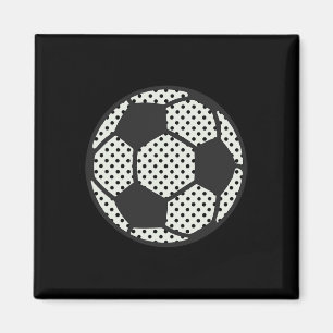 Íman Arte Criativa de Dia de Pontilhismo de Futebol par