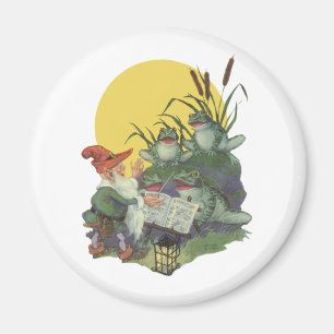 Íman Arte da capa de revista da música do vintage, cor