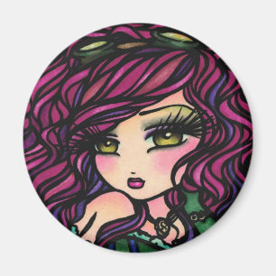 Íman Arte da fantasia da menina do balão de ar quente