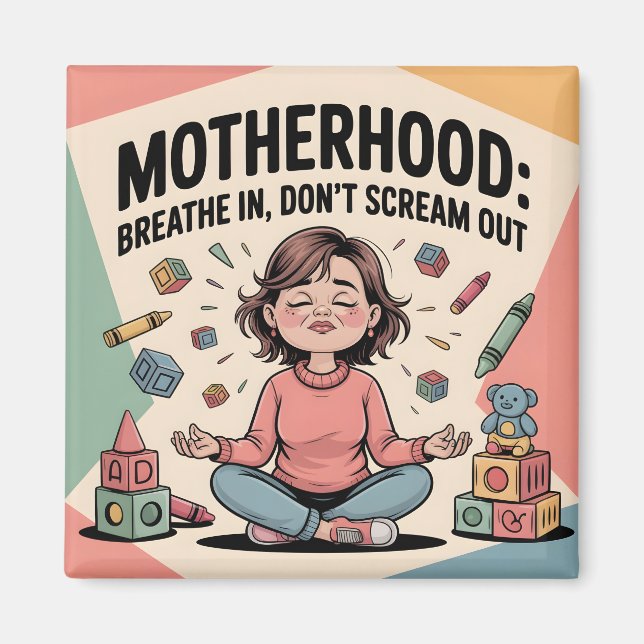 Íman Arte da Maternidade Respira Calma (Frente)