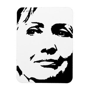 ÍMAN ARTE DA TINTA DE HILLARY CLINTON