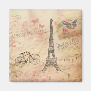 Íman Arte da torre Eiffel do vintage