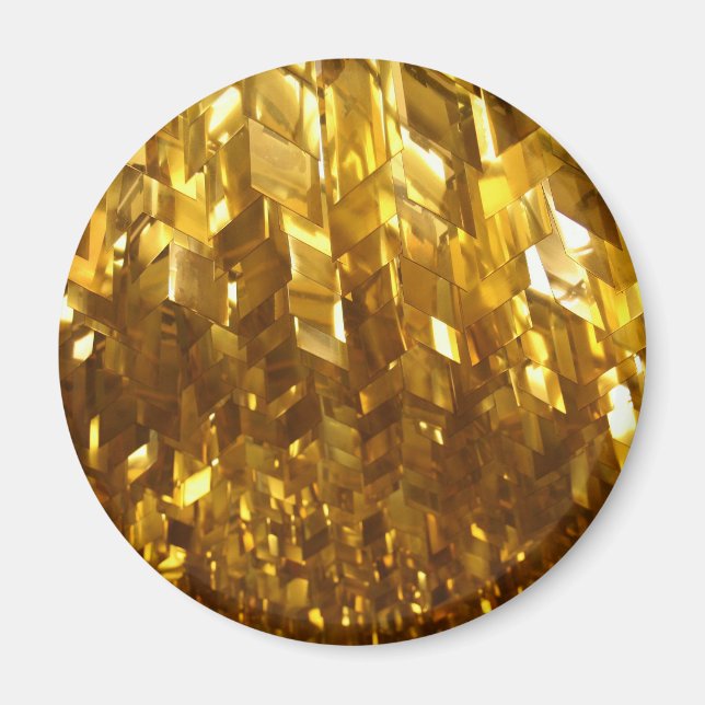 Íman Arte de Abstrato de teto Dourado (Frente)