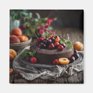 Íman Arte de Bolo de Chocolate de Verão