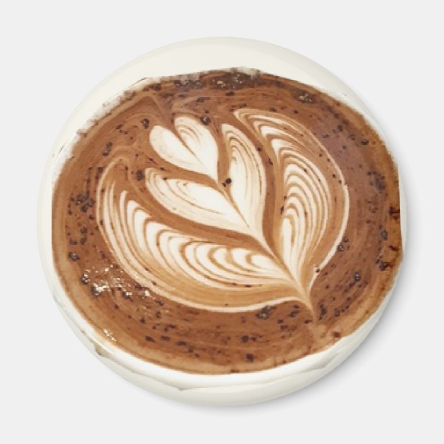 Íman Arte de café em café com café em café (Frente)
