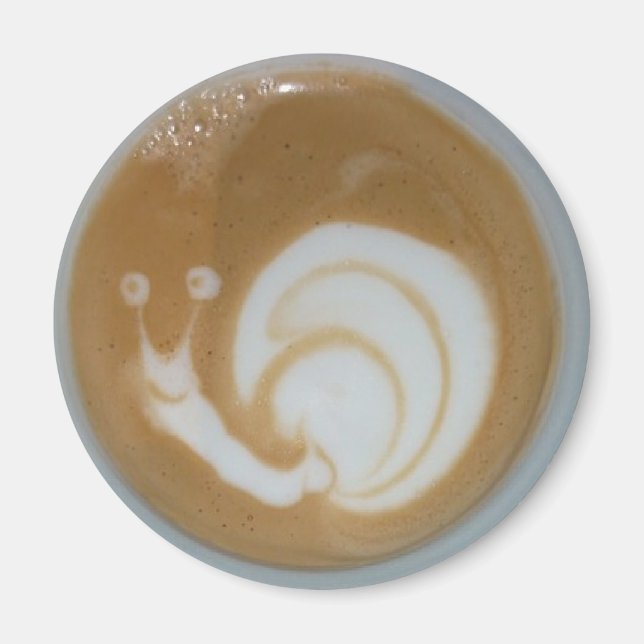 Íman Arte de café em café com latão (Frente)