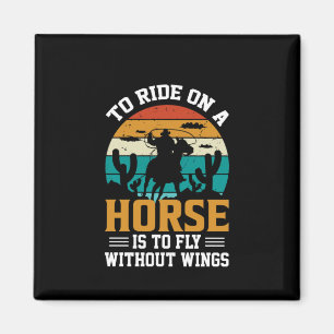 Íman Arte De Cavalo Para Andar Em Um Cavalo