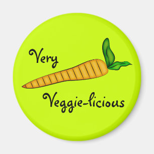 Íman Arte de Cenoura Vegetal Muito Veggie