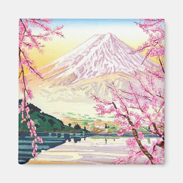 Íman Arte de cereja fuji primavera oriental legal do ja (Frente)