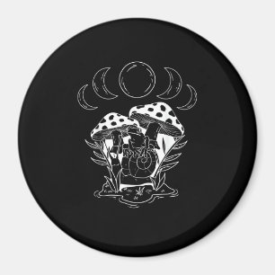 Íman Arte de Cogumelo Aesthetic Goblincore e Cottagecor