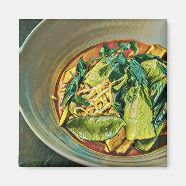 Íman Arte de Comida Japonesa (Frente)