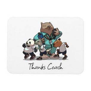 Íman Arte de desenho animado de wombat Agradecimento Tr