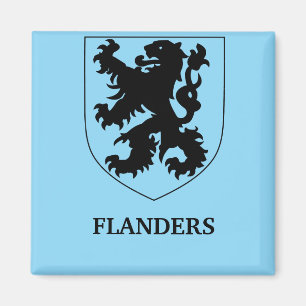 Íman Arte de Design Gráfico do Leão de Flandres